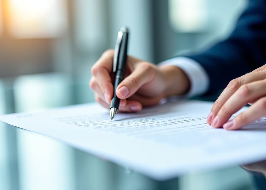 Signature d'un accord équitable